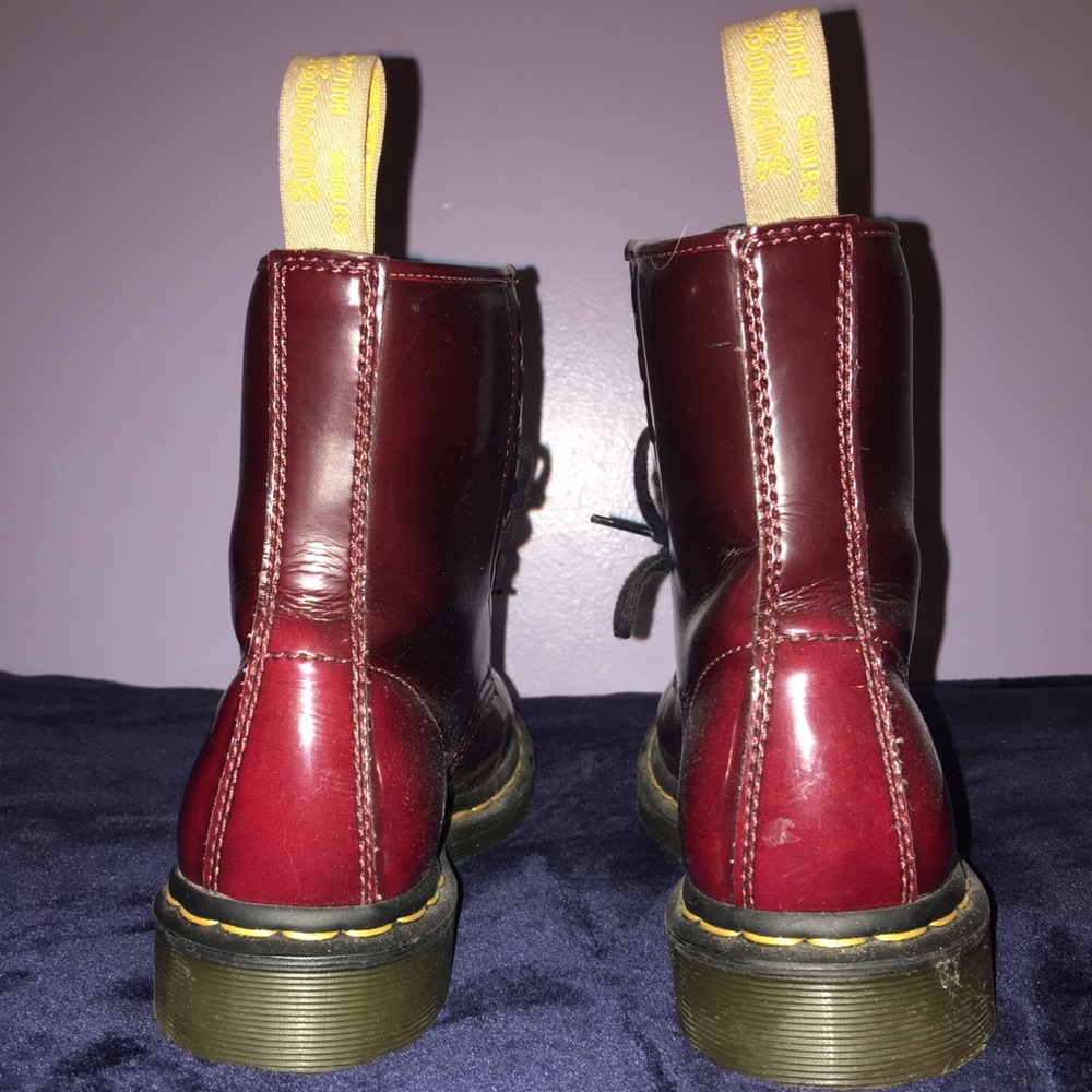 Maroon Dr. Martens
